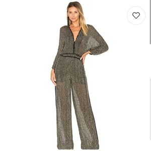 NWT Rachel Zoe Collection RARE & Stunning Fully Beaded & Sequined Mavis Jumpsuit